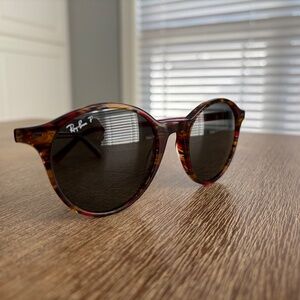 NWT Ray Ban 2230 Bernard - Transparent Fantasy Red, Polarized Black